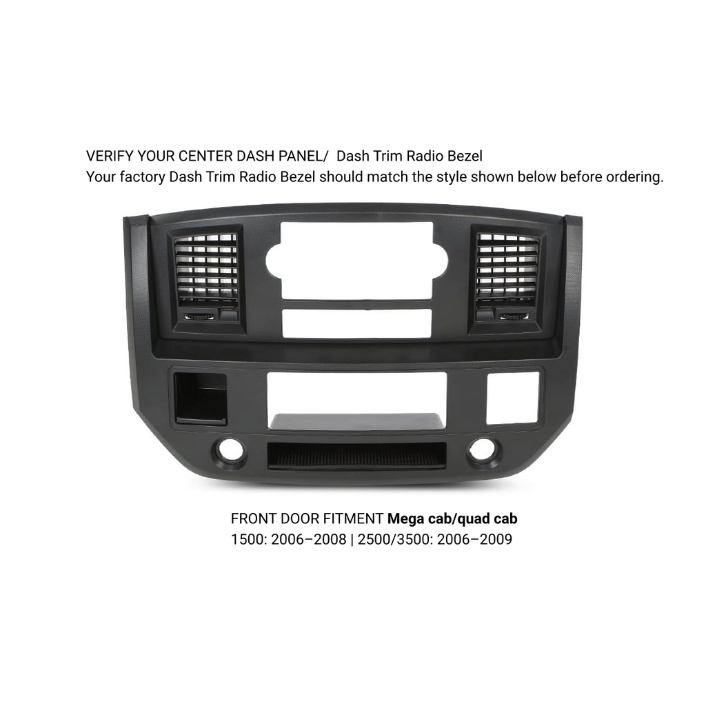 2006–2008 Dodge Ram Switch-Pros SP-9100 Center Dash Mount