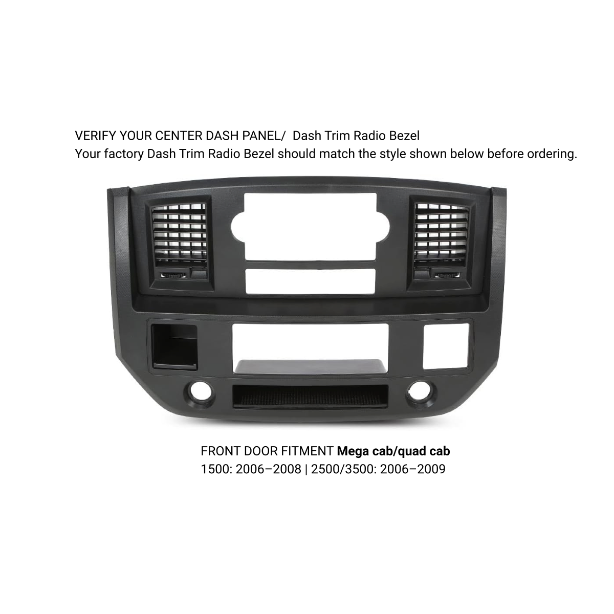 2006–2008 Dodge Ram Switch-Pros SP-9100 Center Dash Mount