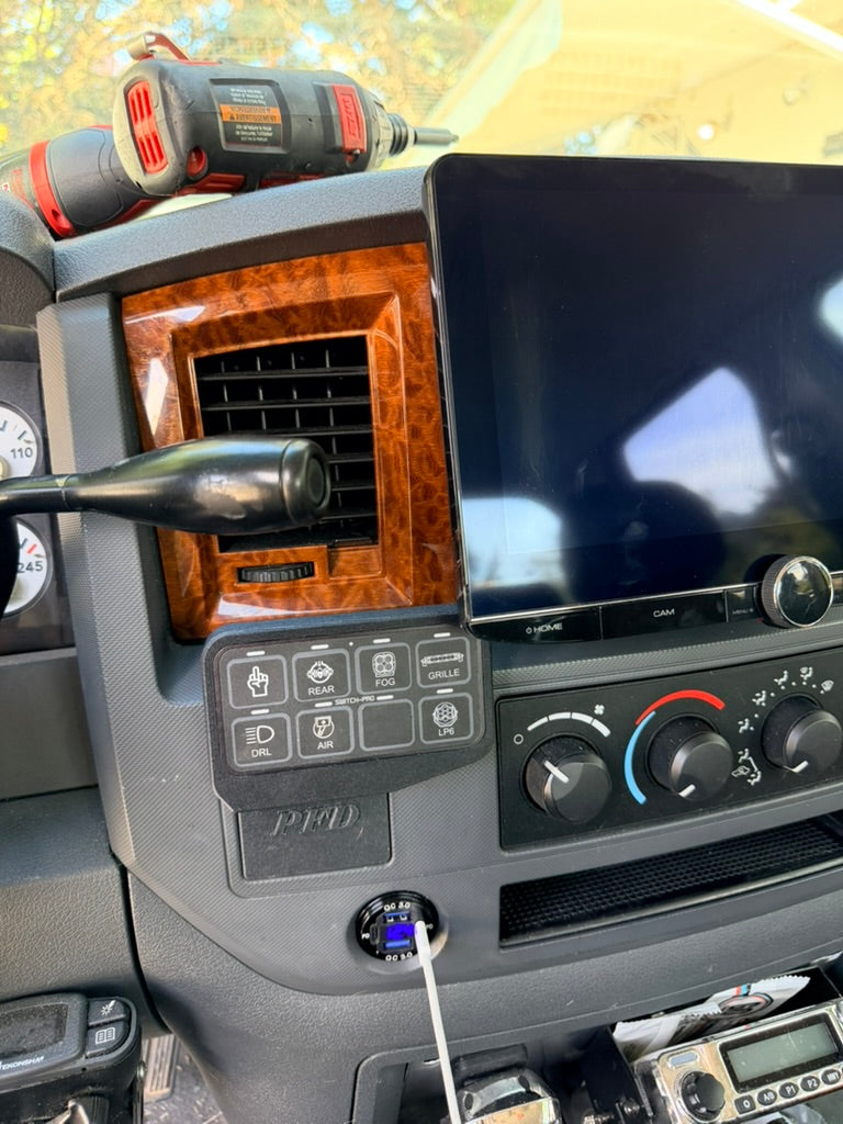 2006–2008 Dodge Ram Switch-Pros SP-9100 Center Dash Mount